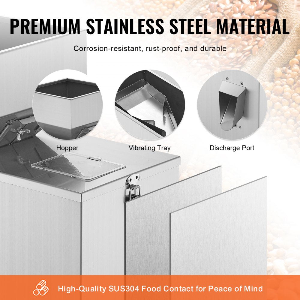 VEVOR Powder Filling Machine, 0.002-0.44lbs/1-200g, Automatic Intelligent Particle Weighing Filling Machine, Bottle Bag Powder Filler Particle Dispenser for Tea Seeds Grains Powder Flour Beans Glitter 