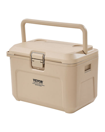 VEVOR Portable Cooler 16.5 QT Insulated Cooler 23 Can Capacity with Cup Holder 