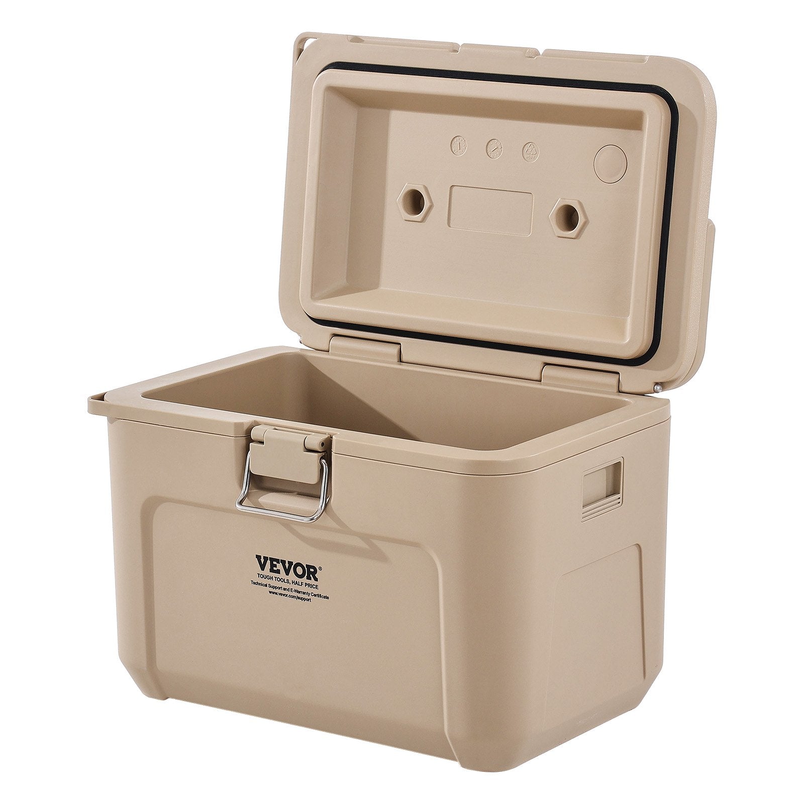VEVOR Portable Cooler 16.5 QT Insulated Cooler 23 Can Capacity with Cup Holder 