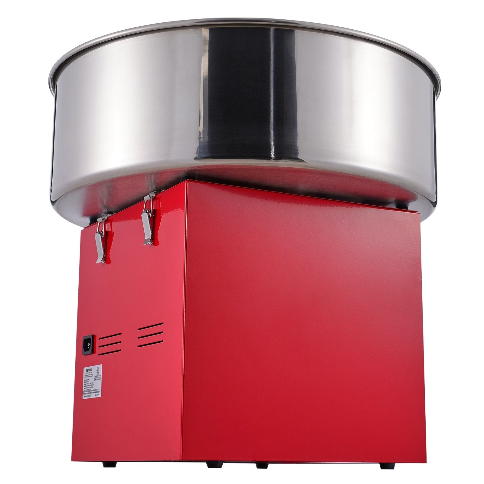 VEVOR Electric Cotton Candy Machine, 1000W Candy Floss Maker, Commercial Cotton Candy Machine with Stainless Steel Bowl, Sugar Scoop, and Drawer, Perfect for Home Kids Birthday, Family Party, Red 