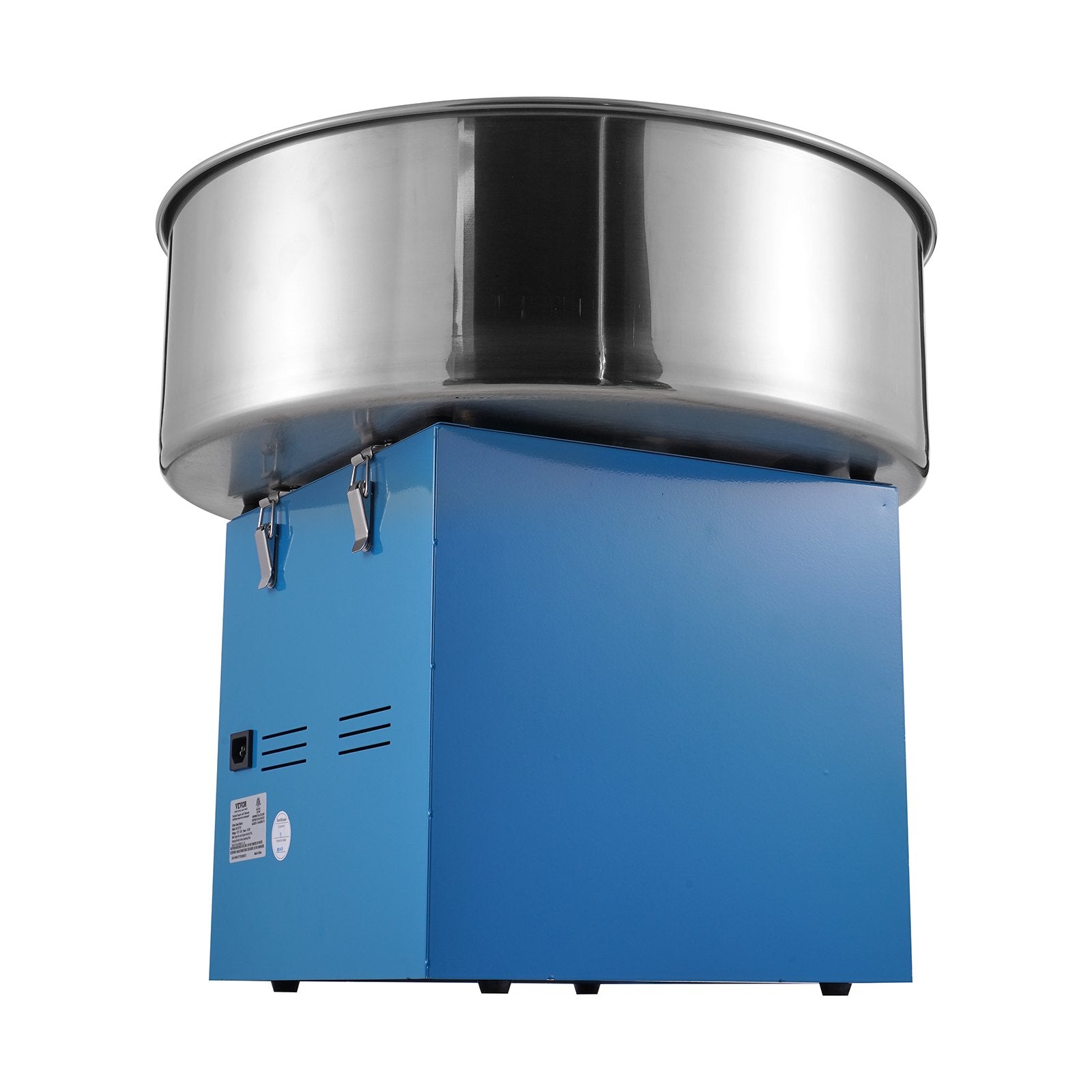 VEVOR Electric Cotton Candy Machine, 1000W Candy Floss Maker, Commercial Cotton Candy Machine with Stainless Steel Bowl, Sugar Scoop, and Drawer, Perfect for Home Kids Birthday, Family Party, Blue 