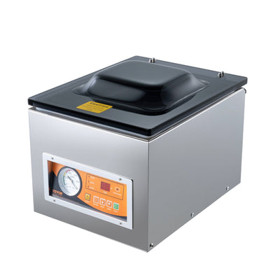 VEVOR Chamber Vacuum Sealer, 260W Sealing Power, Vacuum Packing Machine for Wet Foods, Meats, Marinades and More, Compact Size with 10.2" Sealing Length, Applied in Home Kitchen and Commercial Use 