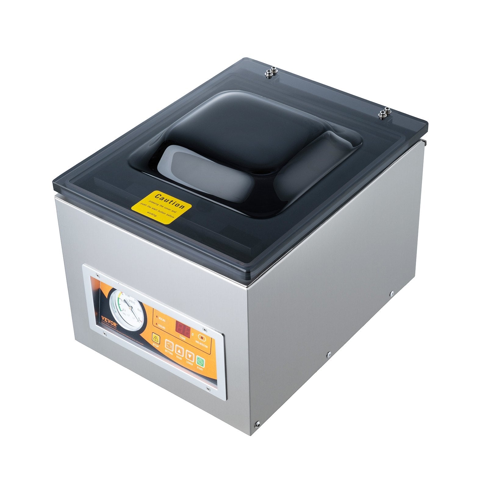 VEVOR Chamber Vacuum Sealer, 260W Sealing Power, Vacuum Packing Machine for Wet Foods, Meats, Marinades and More, Compact Size with 10.2" Sealing Length, Applied in Home Kitchen and Commercial Use 