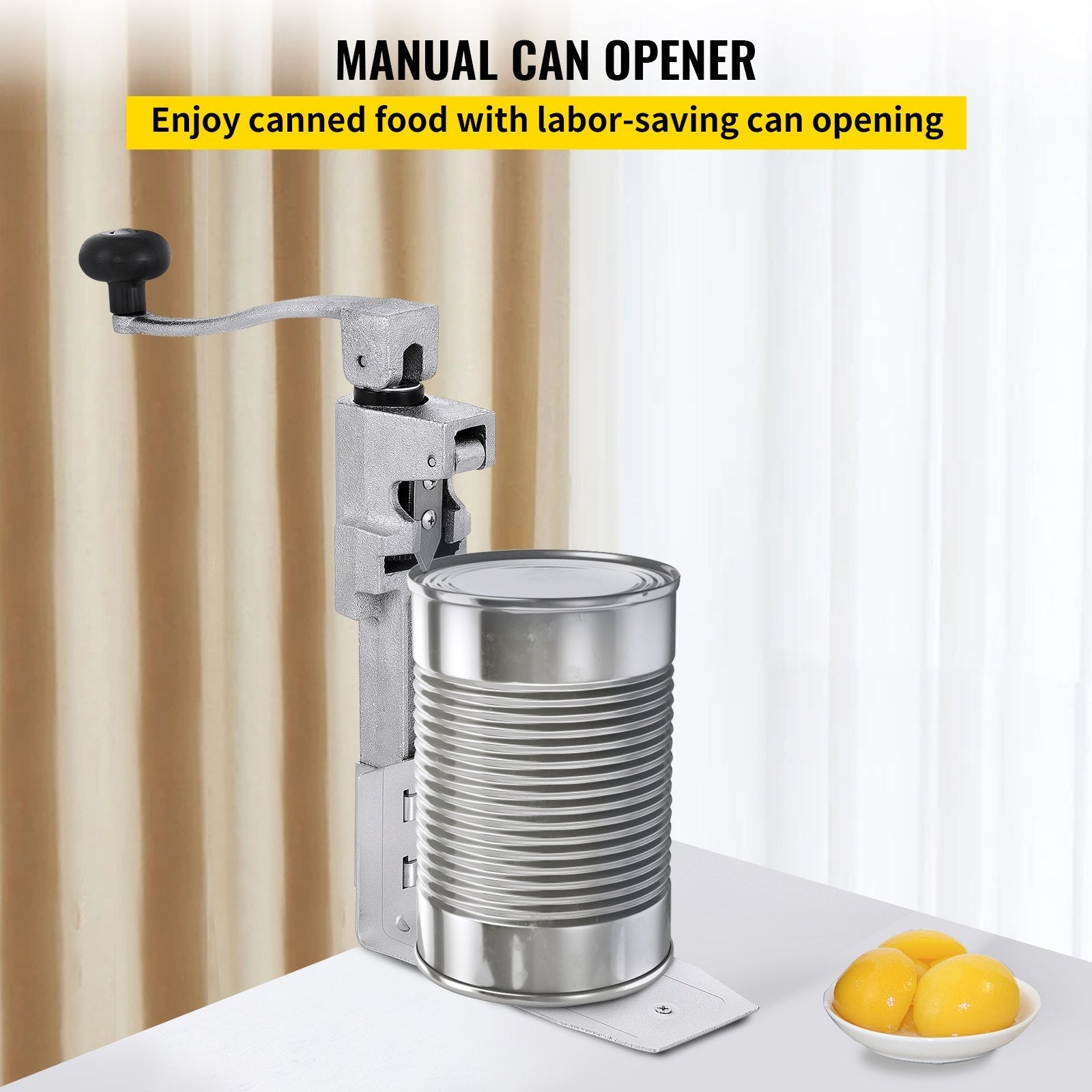 VEVOR Commercial Can Opener 18.7 inches Tabletop Can Opener, Heavy Duty Manual Table Can Opener for Restaurant Hotel Bar 