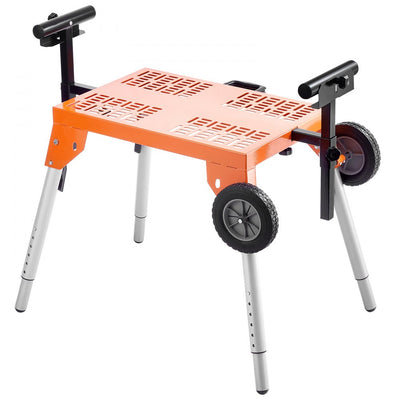 VEVOR Miter Saw Stand with Tabletop and Wheels 330lbs Load Capacity Adjustable 