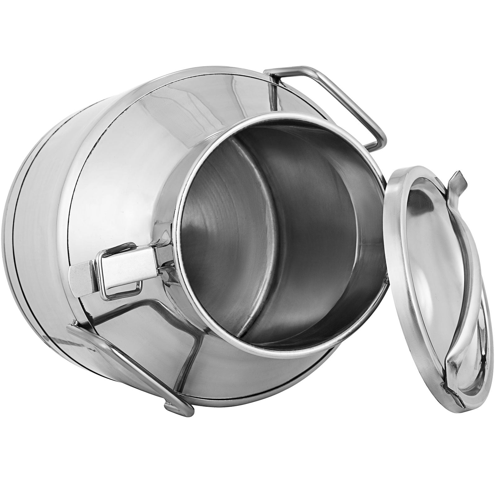 VEVOR Stainless Steel Milk Can 20 Liter Milk Bucket Wine Pail Bucket 5.25 Gallon Milk Can Tote Jug with Sealed Lid Heavy Duty 
