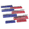 VEVOR Magnetic Socket Organizer Set 8PCS Socket Trays Blue & Red for Metric SAE