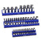 VEVOR Magnetic Socket Organizer Set 3PCS Magnetic Socket Trays Blue for Metric