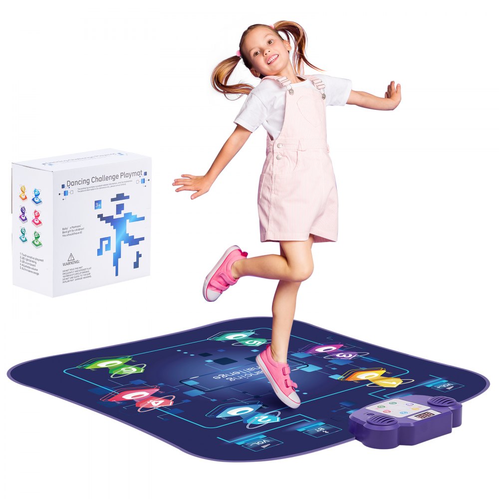 VEVOR Dance Mat for Kids Dance Pad Toy with Wireless Bluetooth Gift for 3+ Girls 
