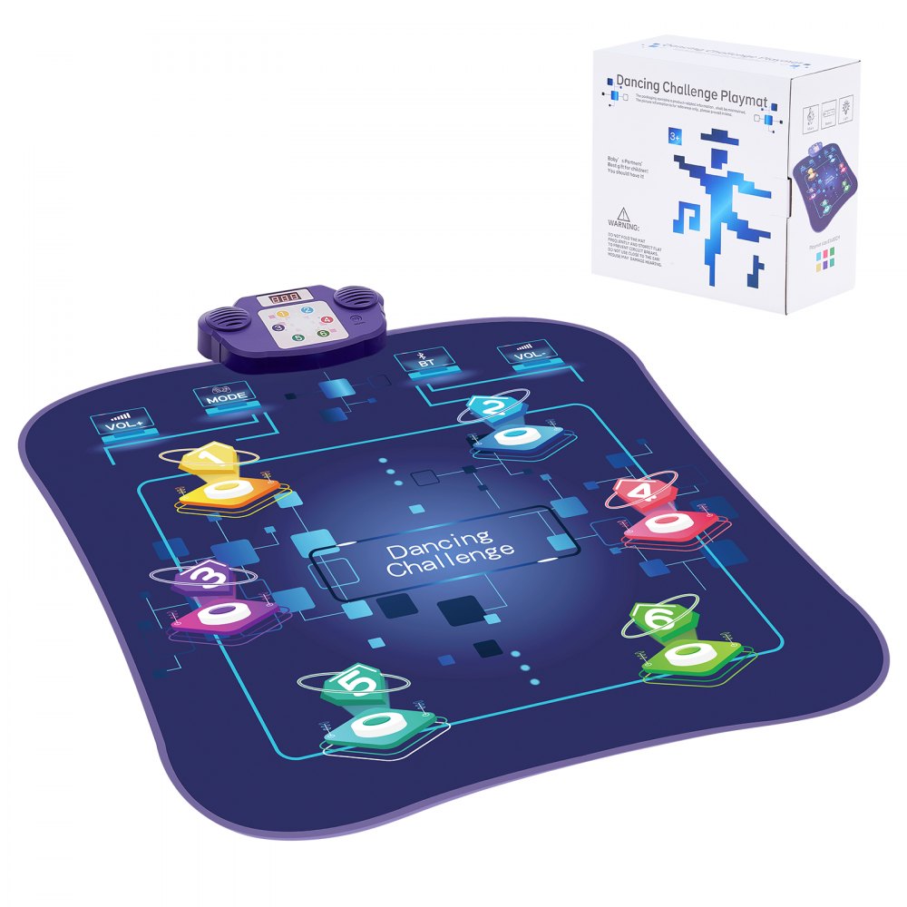 VEVOR Dance Mat for Kids Dance Pad Toy with Wireless Bluetooth Gift for 3+ Girls 