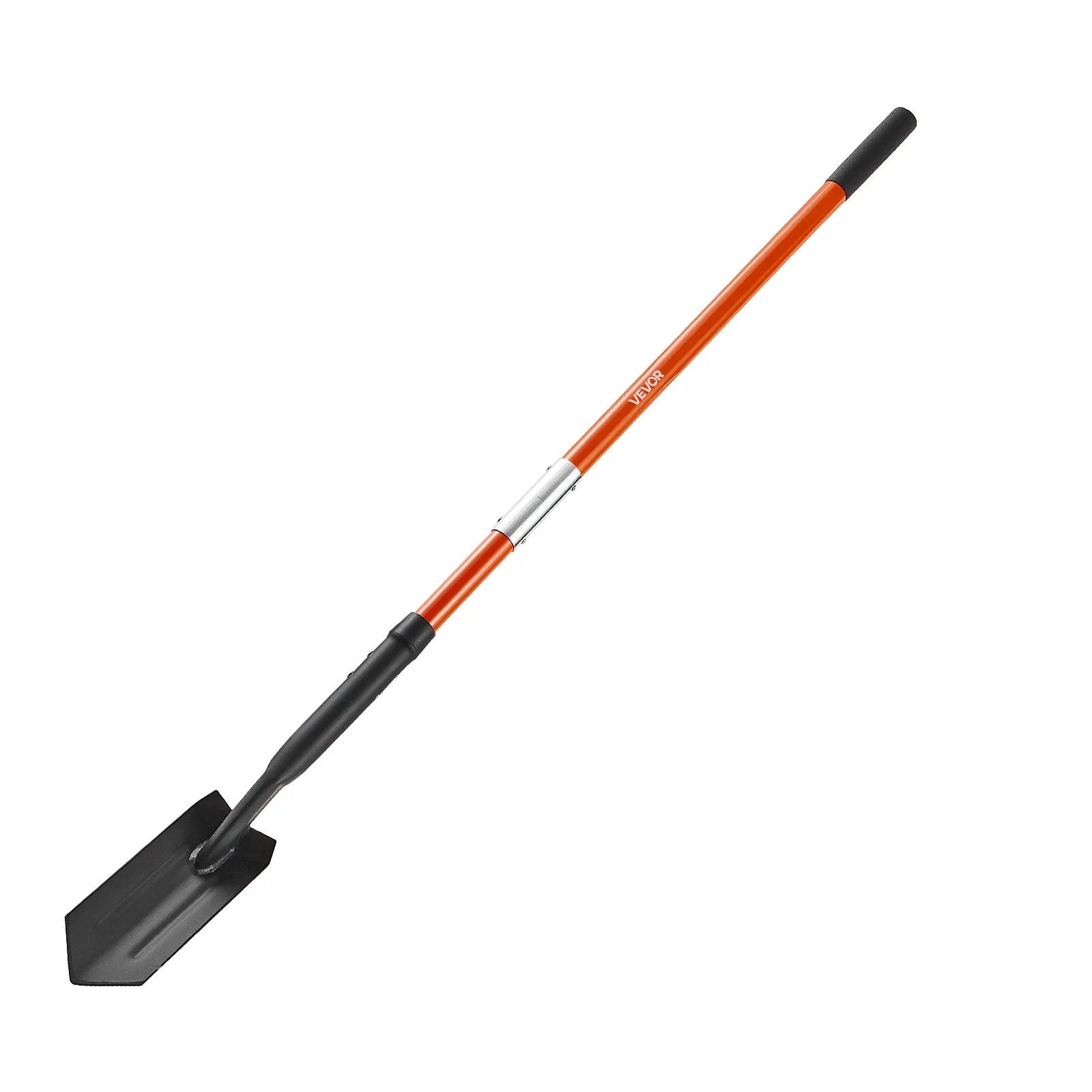 VEVOR Trench Shovel, 4 in Blade Heavy-Duty Trenching Shovel, Narrow Spade Trench Digger with Fiberglass Handle and Non-Slip Grip, for Gardening, Digging Holes, Trenching, and Planting, 56 in Long 