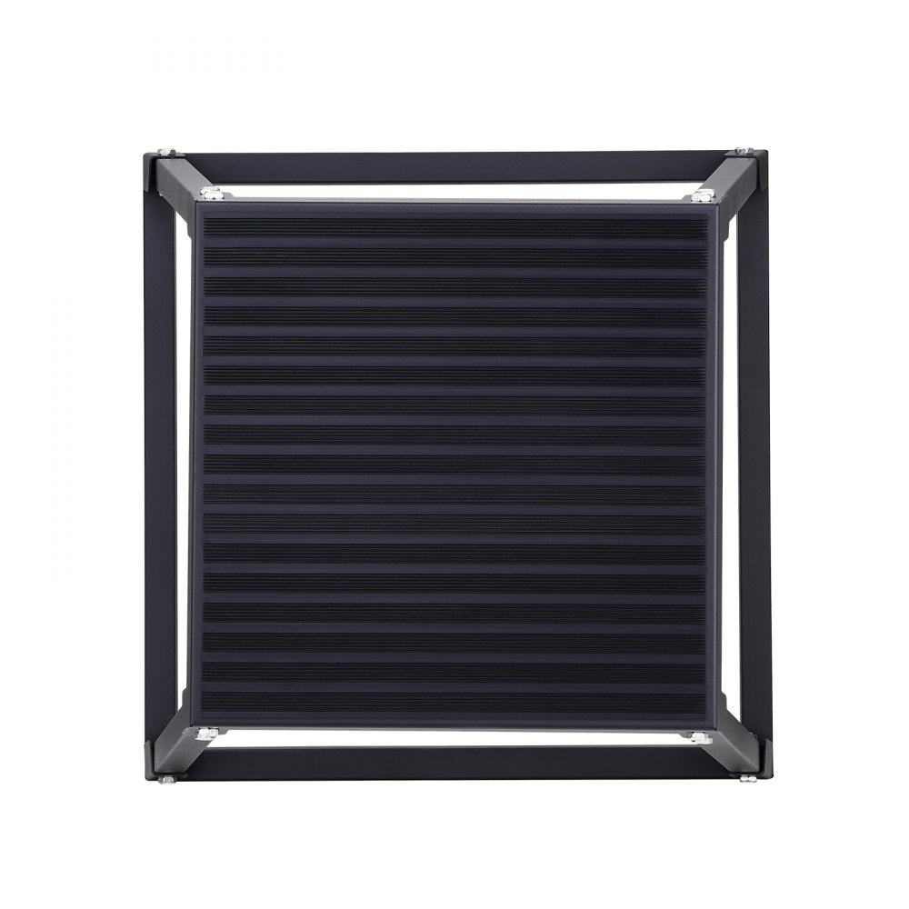 VEVOR Plyometric Jump Box, 12 Inch Plyo Box, Steel Plyometric Platform and Jumping Agility Box, Anti-Slip Fitness Exercise Step Up Box for Home Gym Training, Conditioning Strength Training, Black 