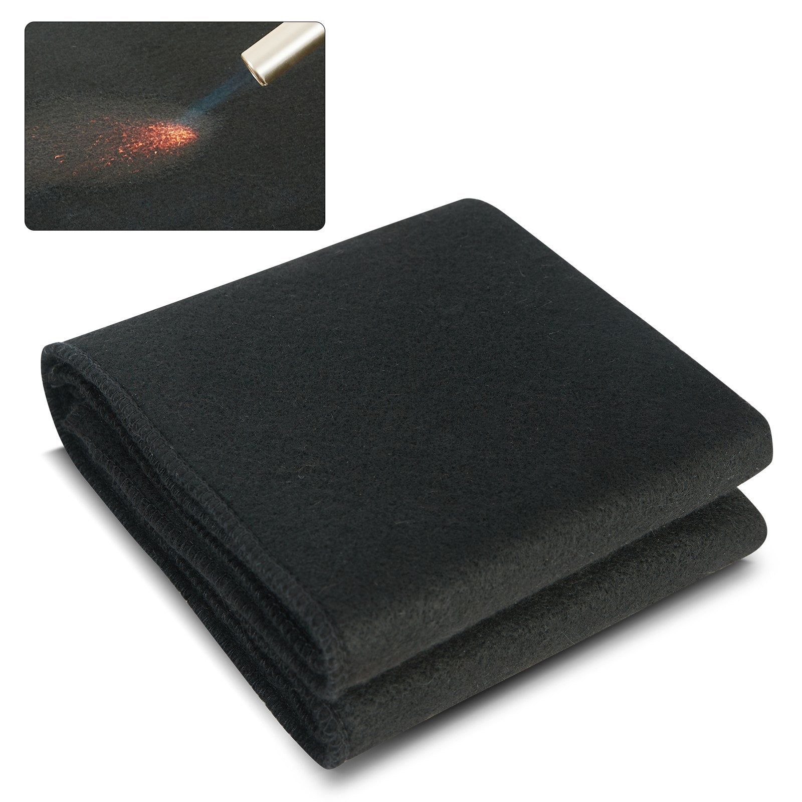 VEVOR Carbon Felt Welding Blanket, 27" x 12" Flame Retardant Welding Blankets, Up To 1800°F Heat Resistant Blanket Set, Cuttable Carbon Fiber Fire Retardant Insulation Welding Mat Pad, 1 Pack 