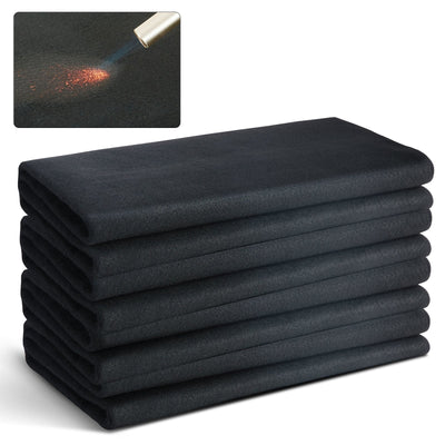 VEVOR Carbon Felt Welding Blanket 4 Pack, 37" x 36" Flame Retardant Welding Blanket, Up To 1800°F Heat Resistant Blanket Set, Cuttable Carbon Fiber Fire Retardant Insulation Welding Mat Pad 