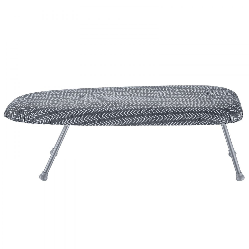 VEVOR Tabletop Ironing Board 23.4 x 14.4, Small Iron Board with Heat Resistant Cover and 100% Cotton Cover, Mini Ironing Board with 7mm Thickened Needle Cotton Layer for Small Spaces, Travel Use 