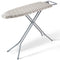 VEVOR Ironing Board with Large 51 x 13 Ironing Surface, Thickened 4 Layers Iron Board with Heat Resistant Cover and 100% Cotton Cover, 7 Adjustable Heights Ironing Board for Home Laundry Room Use