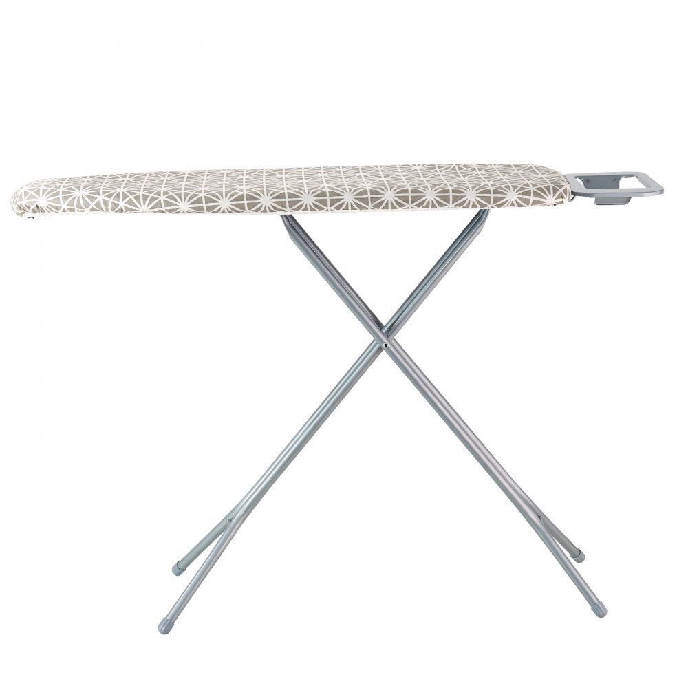 VEVOR Ironing Board with Large 51 x 13 Ironing Surface, Thickened 4 Layers Iron Board with Heat Resistant Cover and 100% Cotton Cover, 7 Adjustable Heights Ironing Board for Home Laundry Room Use 