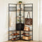 Corner Hall Tree with Shoe Bench, 70.9