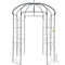 VEVOR Birdcage Shape Gazebo,8' High x 5.2' Wide, Heavy Duty Wrought Iron Arbor, Wedding  Arch Trellis for Climbing Vines in Outdoor Garden, Lawn, Backyard, Patio, Black