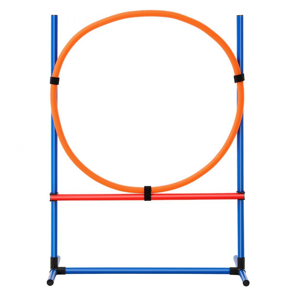 VEVOR Dog Agility Training Equipment 4 PCS Set Hurdles and Jump Ring Obstacle 