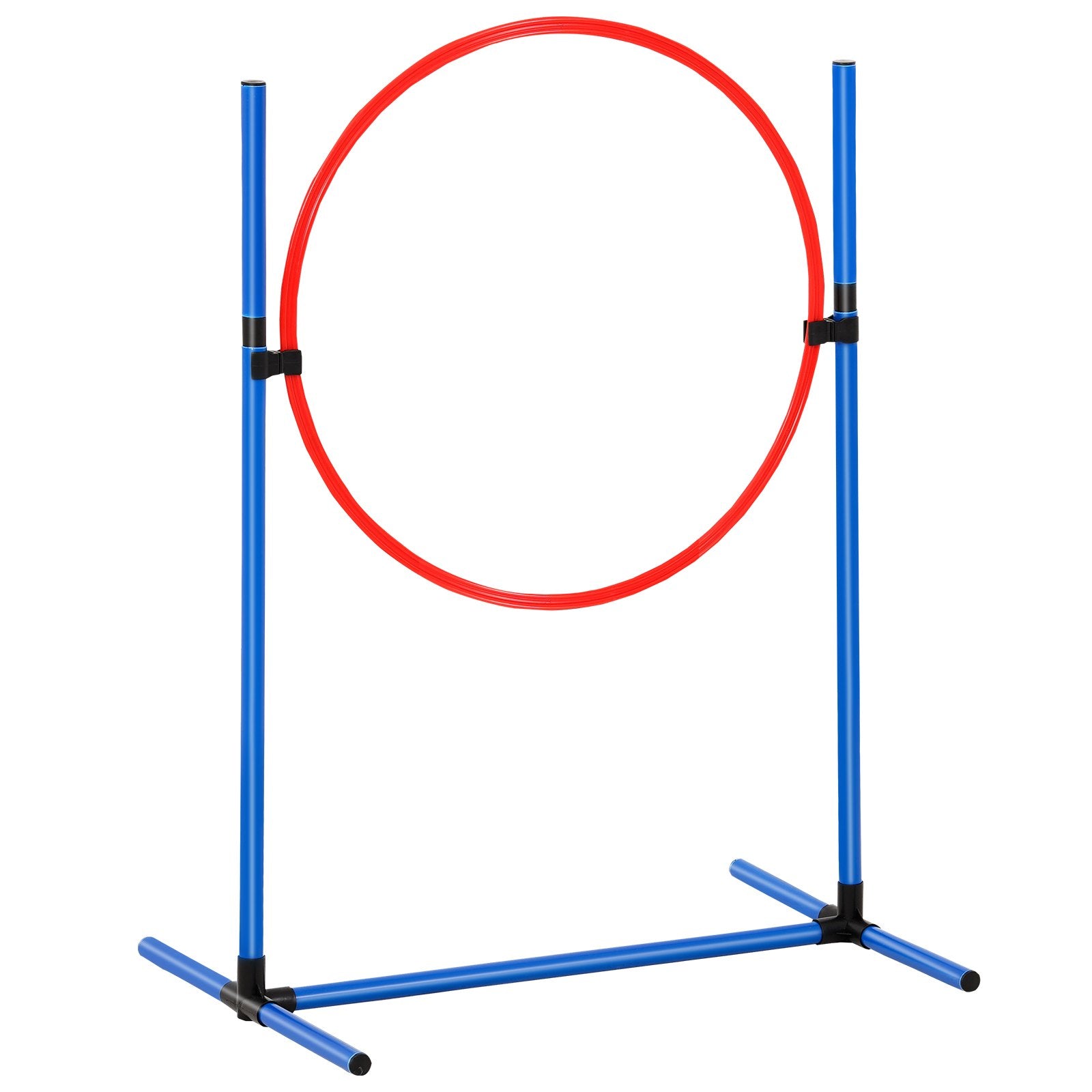 VEVOR Dog Agility Training Equipment 7 PCS Set w/ Hurdles 2 Tunnels Jump Ring 