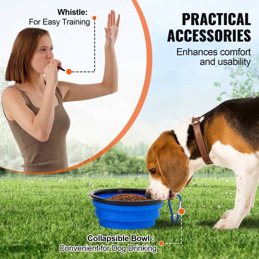 VEVOR Dog Agility Training Equipment 4 PCS Set with Hurdles Jump Ring Pause Box 