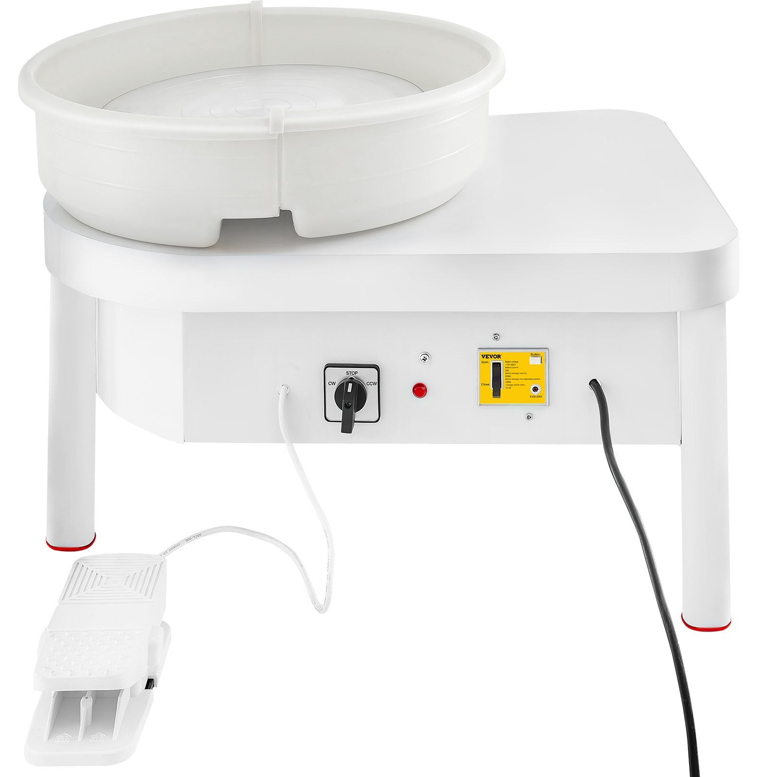 VEVOR Pottery Wheel 36cm Pottery Forming Machine with Foot Pedal Pottery Wheel for Adults 450W Electric Pottery Wheel for DIY Clay Art Craft 