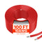VEVOR 100FT Solar Panel Extension Cable 10AWG Waterproof PV 6mm² Cable Red