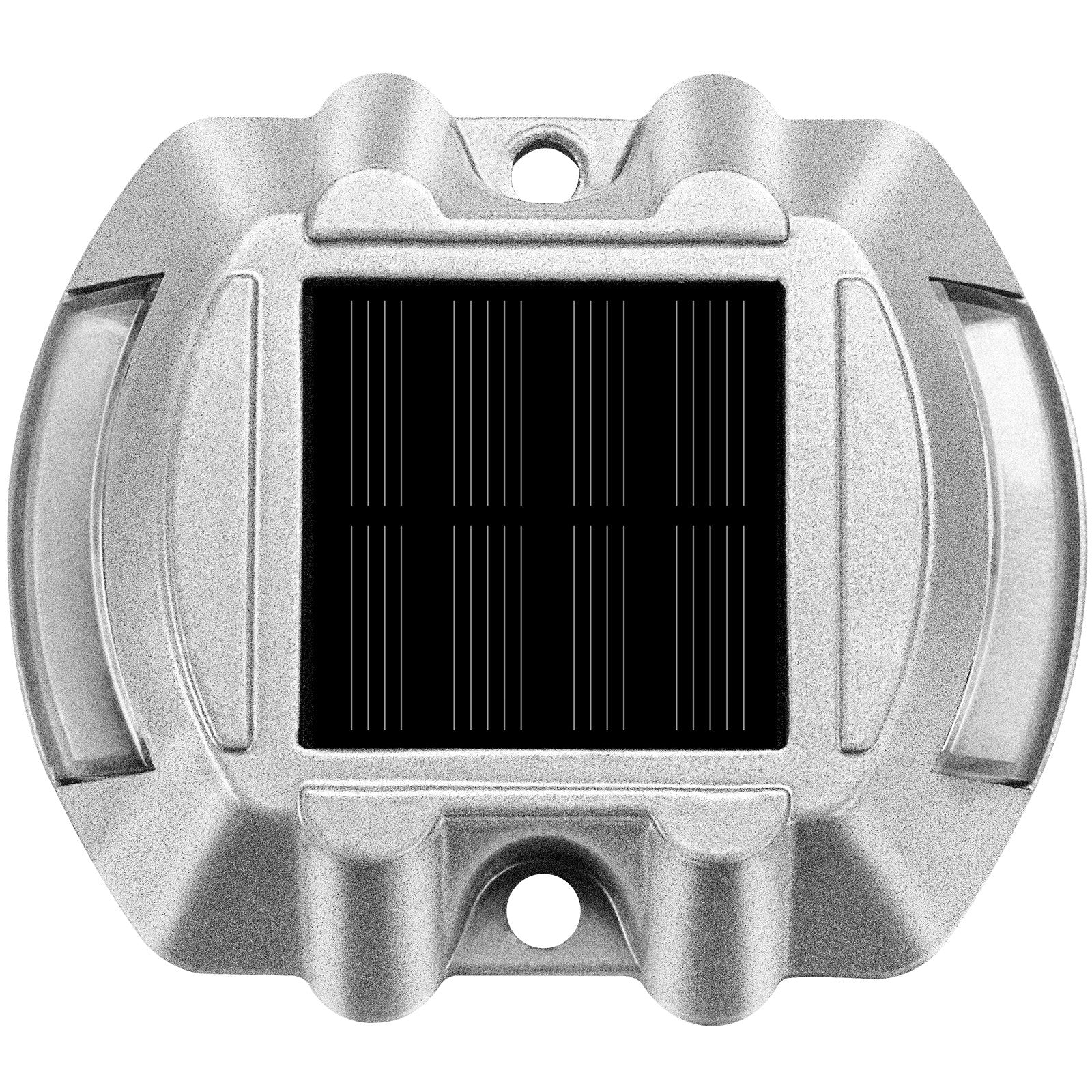 VEVOR Driveway Lights 12-Pack Solar Driveway Lights Bright White with Screws Solar Deck Lights Outdoor Waterproof Wireless Dock Lights 6 LEDs for Path Warning Garden Walkway Sidewalk Steps 