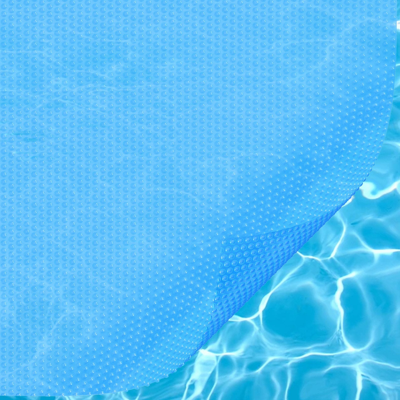VEVOR Solar Pool Cover, 32 x 16 ft Rectangle Solar Blanket for Pools, Inground Above Ground Swimming Pool Solar Cover, 16 mil Solar Covers Blue 