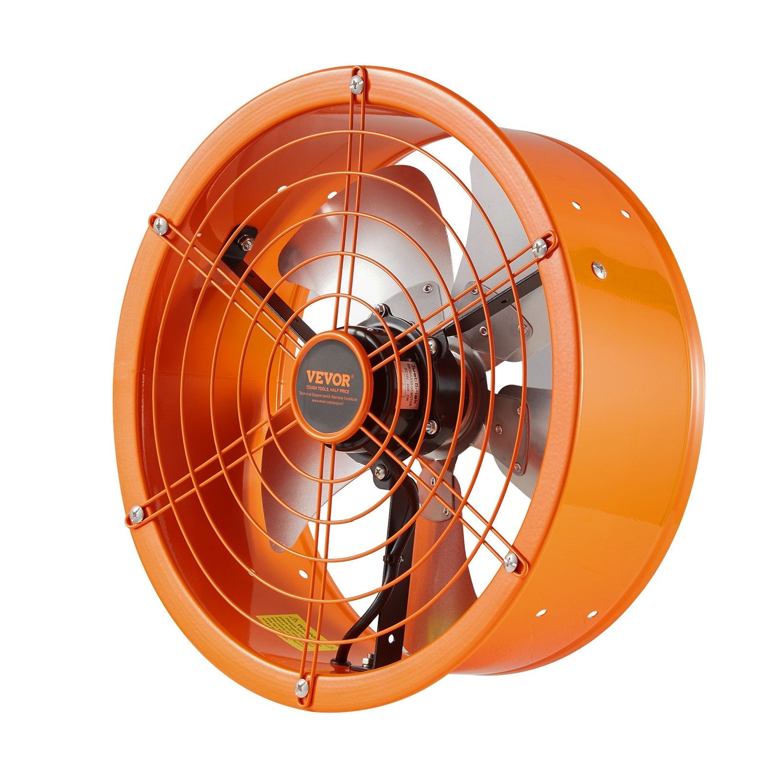 VEVOR 14" Gable Mount Fan 1300 CFM Attic Vent Fan with Adjustable Thermostat 