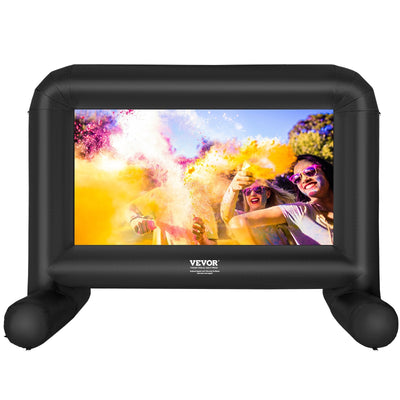 VEVOR Inflatable Movie Screen, 14 FT Inflatable Projector Screen for Outside with Blower and Carrying Bag, Front/Rear Projection, Oxford Fabric Blow Up Screen for Outdoor Parties Backyard Movie Night 
