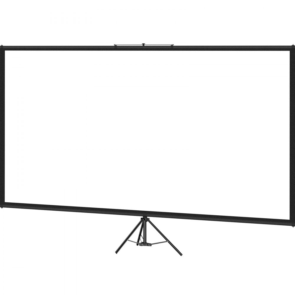VEVOR Tripod Projector Screen with Stand 70 inch 16:9 4K HD Projection Screen Stand Wrinkle-Free Height Adjustable Portable Screen for Projector Indoor & Outdoor for Movie, Home Cinema, Gaming, Office 