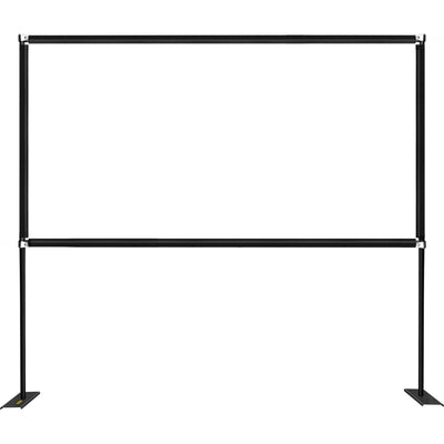VEVOR Outdoor Movie Screen w/ Stand Portable Projector Screen 90" 16:9 HD 4K 
