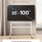 VEVOR Rolling TV Stand Mobile TV Cart Holds Up to 198 lbs for 35-100 In Screens