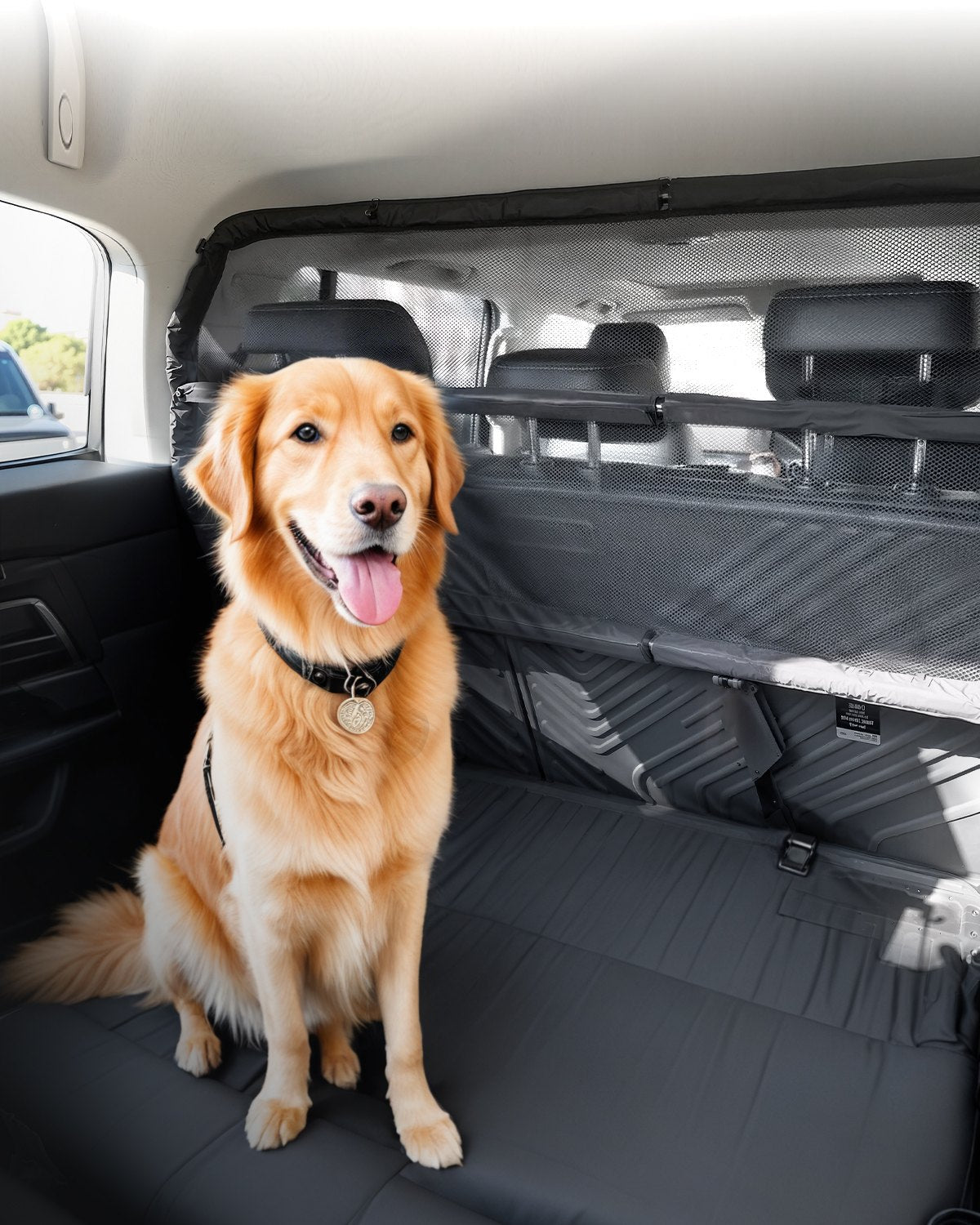 VEVOR Dog Car Barrier 46" Wide Car Divider for Cargo Area Vehicle Pet Barrier 