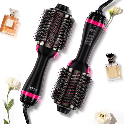 VEVOR Hair Blow Dryer Brush Ionic Hair Styler Volumizer with 2.95" Oval Barrel 