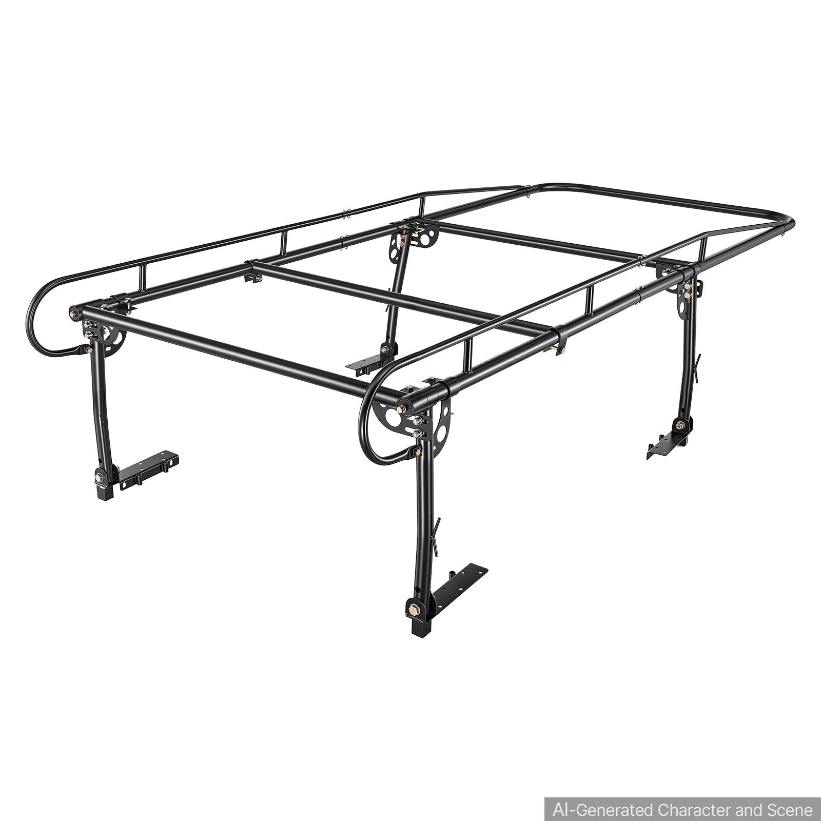 Universal Truck Ladder Rack – 800 lb Heavy-Duty Adjustable Over-Cab Bed Rack for Ladders, Lumber & Kayaks