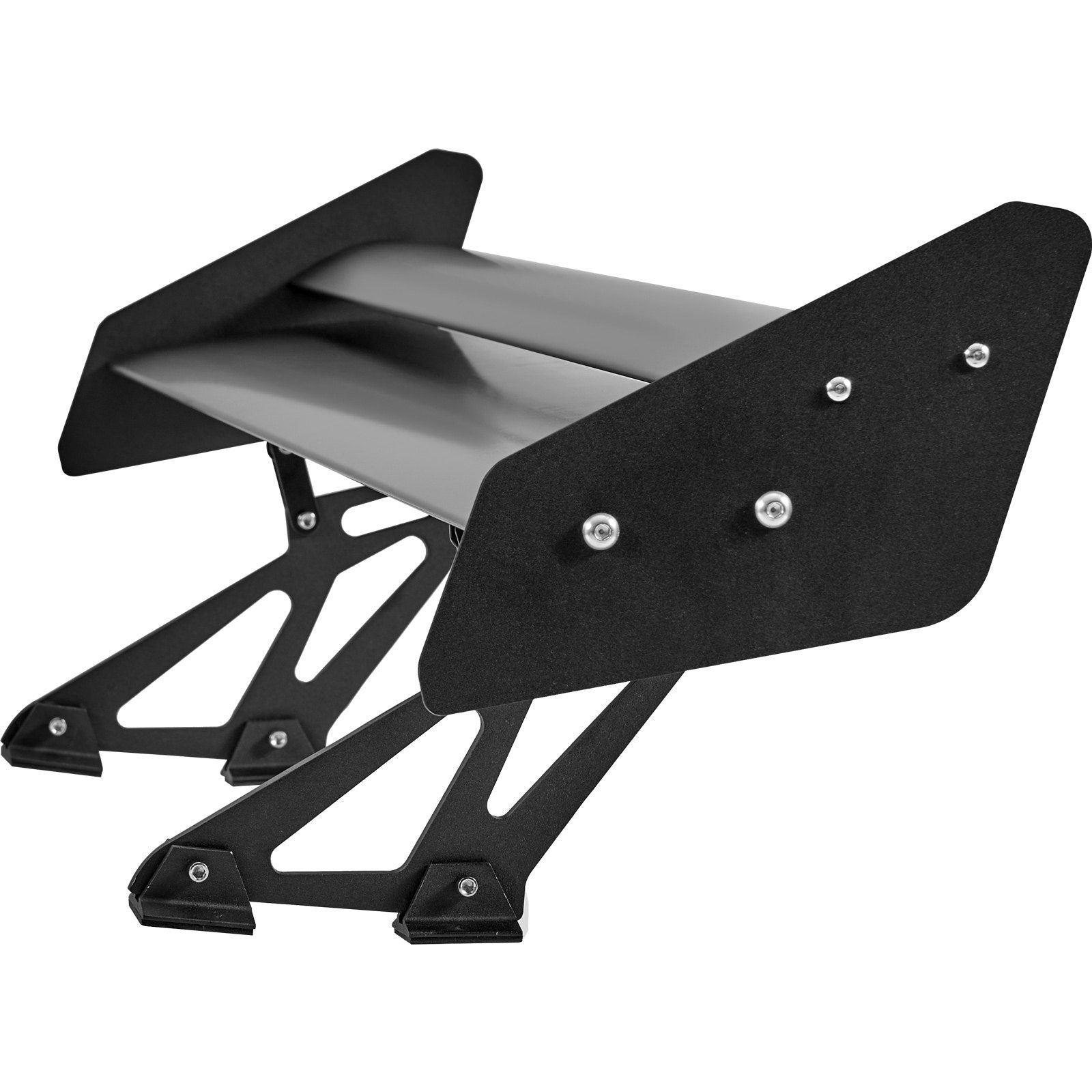 VEVOR GT Wing Car Spoiler, 53.1 inch Universal Spoiler with Double Deck, Adjustable Lightweight Aluminum, Car Rear Spoiler Wing, Racing Spoiler BGW/JDM Drift Black 