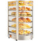 VEVOR 5-Tier Commercial Food Warmer Display, 800W Food Display Warmer with LED Light, Adjustable Shelf and Stainless Steel Frame, 86℉~185℉ Air Heating, 60L for Hamburger, Pizza, Bread, Fried Chicken