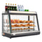 VEVOR 3-Tier Commercial Food Warmer Display, 1400W Food Display Warmer with LED Light, Top Storage and Adjustable Shelves, 86℉~185℉ Steam Heating, 105L for Hamburger, Pizza, Bread, Fried Chicken