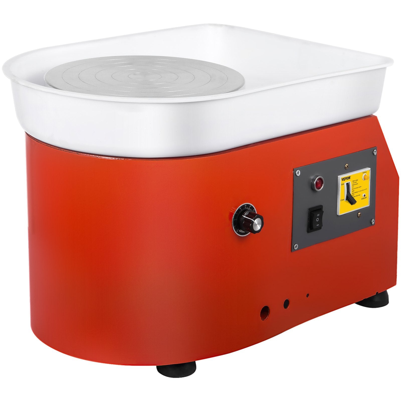 VEVOR Pottery Wheel 25cm Pottery Forming Machine with ABS Basin Electric Pottery Wheel 280W 110V for Ceramic Work Clay Art Craft 