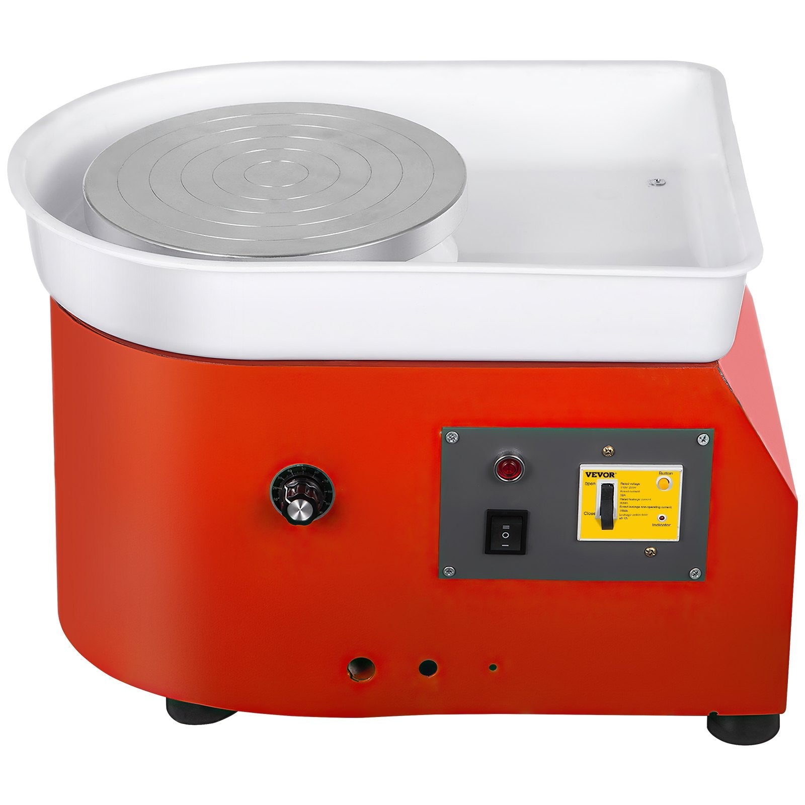 VEVOR Pottery Wheel 25cm Pottery Forming Machine with ABS Basin Electric Pottery Wheel 280W 110V for Ceramic Work Clay Art Craft 