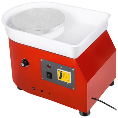 VEVOR Pottery Wheel 25cm Pottery Forming Machine with ABS Basin Electric Pottery Wheel 280W 110V for Ceramic Work Clay Art Craft 