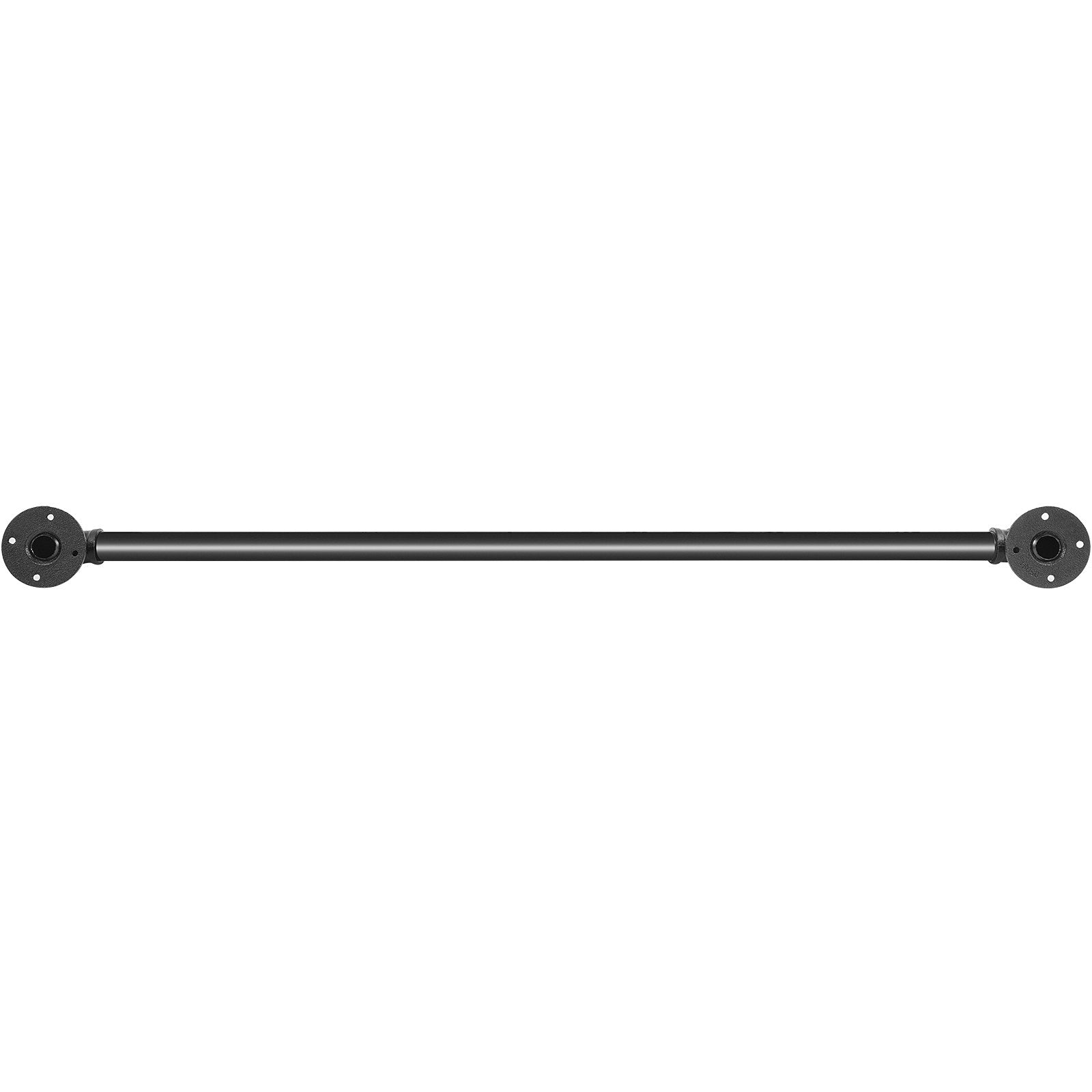 VEVOR Pipe Stair Handrail, 3FT Staircase Handrail, 440LBS Load Capacity Carbon Steel Pipe Handrail, Industrial Pipe Handrail with Wall Mount Support, Round Corner Wall Handrailings for Indoor, Outdoor 