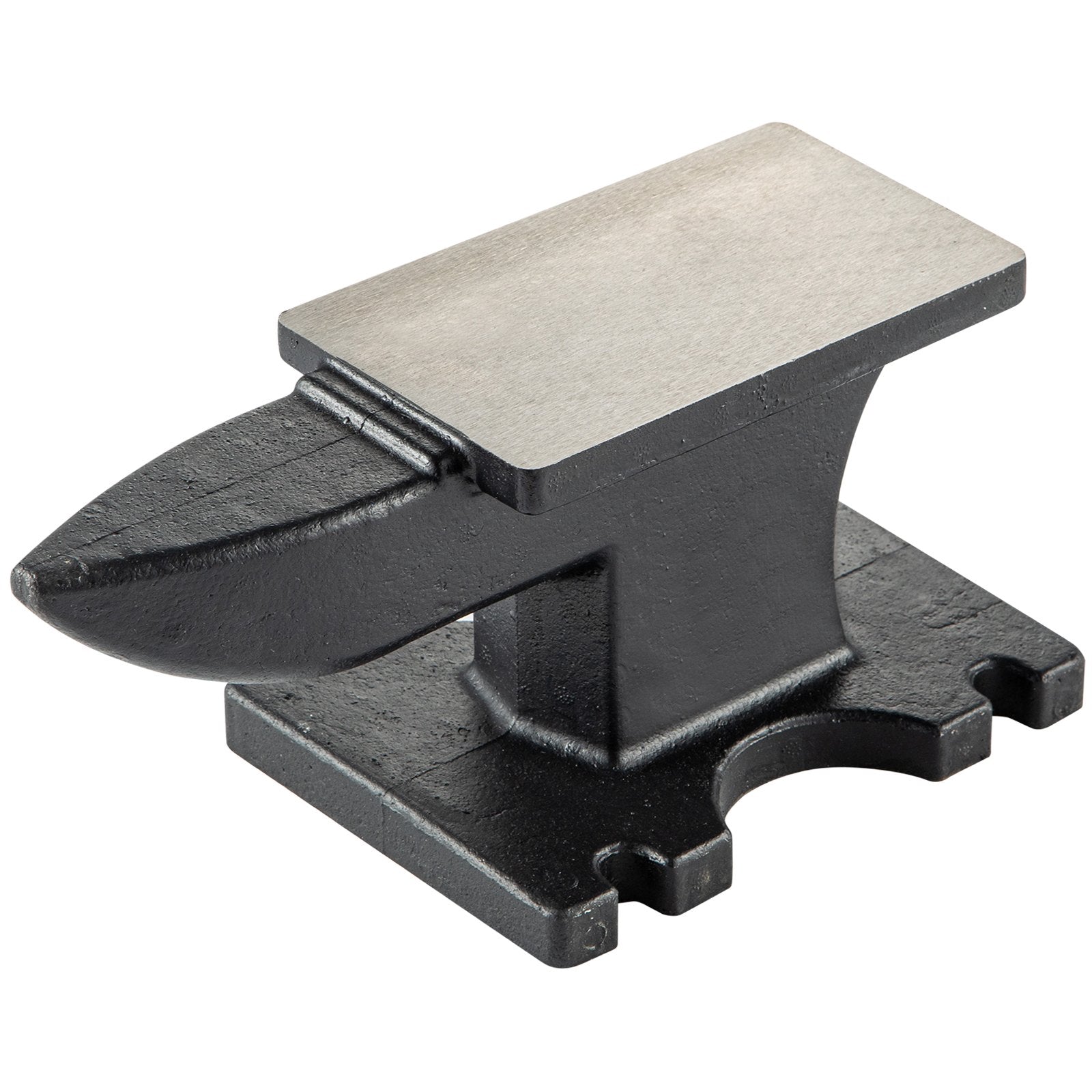 VEVOR Cast Iron Anvil, 25 Lbs(11kg) Single Horn Anvil with 6.8 x 3.5 inch Countertop and Stable Base, High Hardness Rugged Round Horn Anvil Blacksmith, for Bending, Shaping 