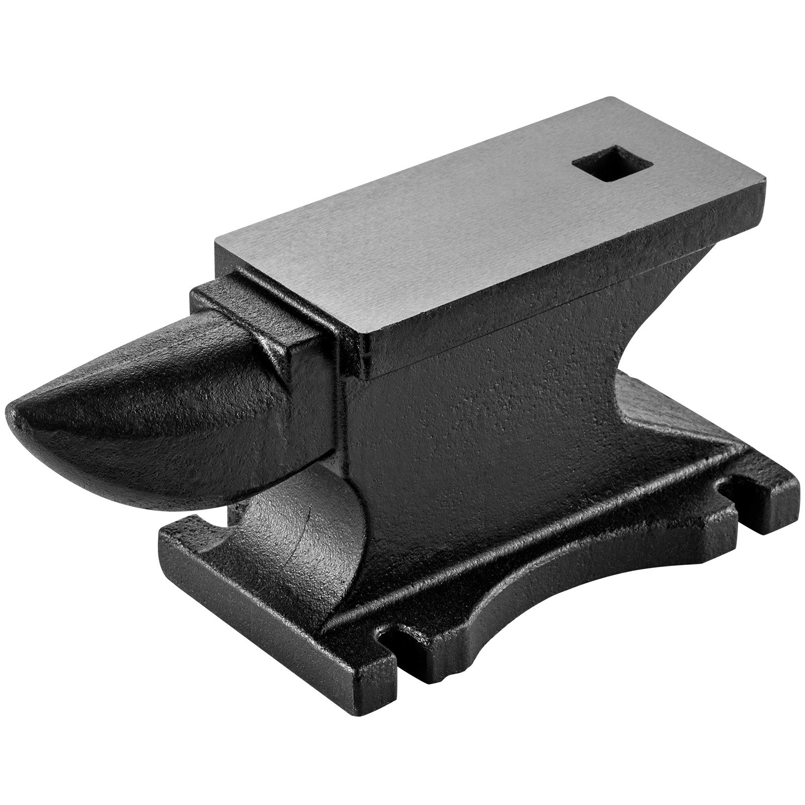 VEVOR Cast Iron Anvil, 100 Lbs(45kg)Single Horn Anvil with 10.4 x 5 in Countertop and Stable Base, High Hardness Rugged Round Horn Anvil Blacksmith, for Bending, Shaping, Twisting 