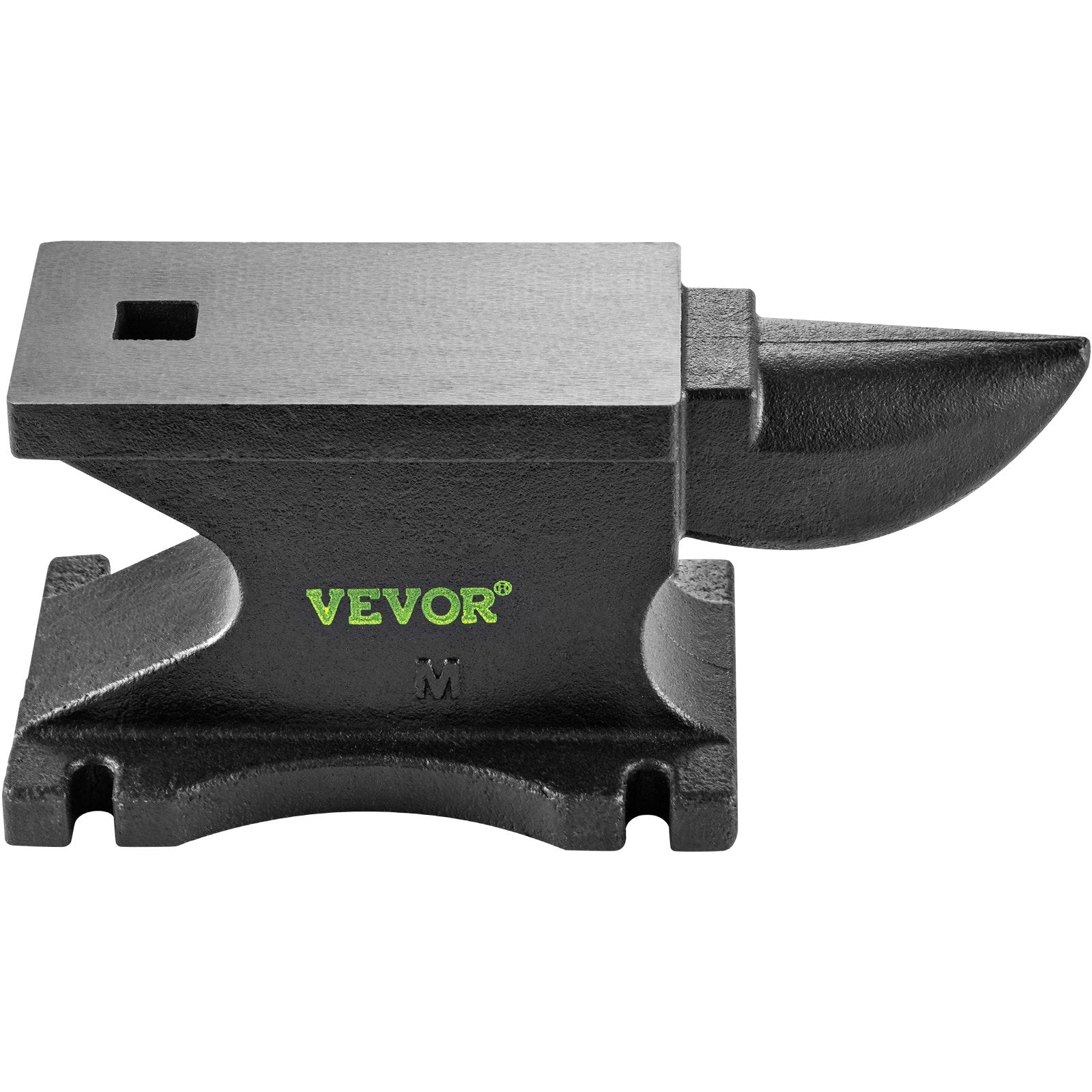 VEVOR Cast Iron Anvil, 100 Lbs(45kg)Single Horn Anvil with 10.4 x 5 in Countertop and Stable Base, High Hardness Rugged Round Horn Anvil Blacksmith, for Bending, Shaping, Twisting 