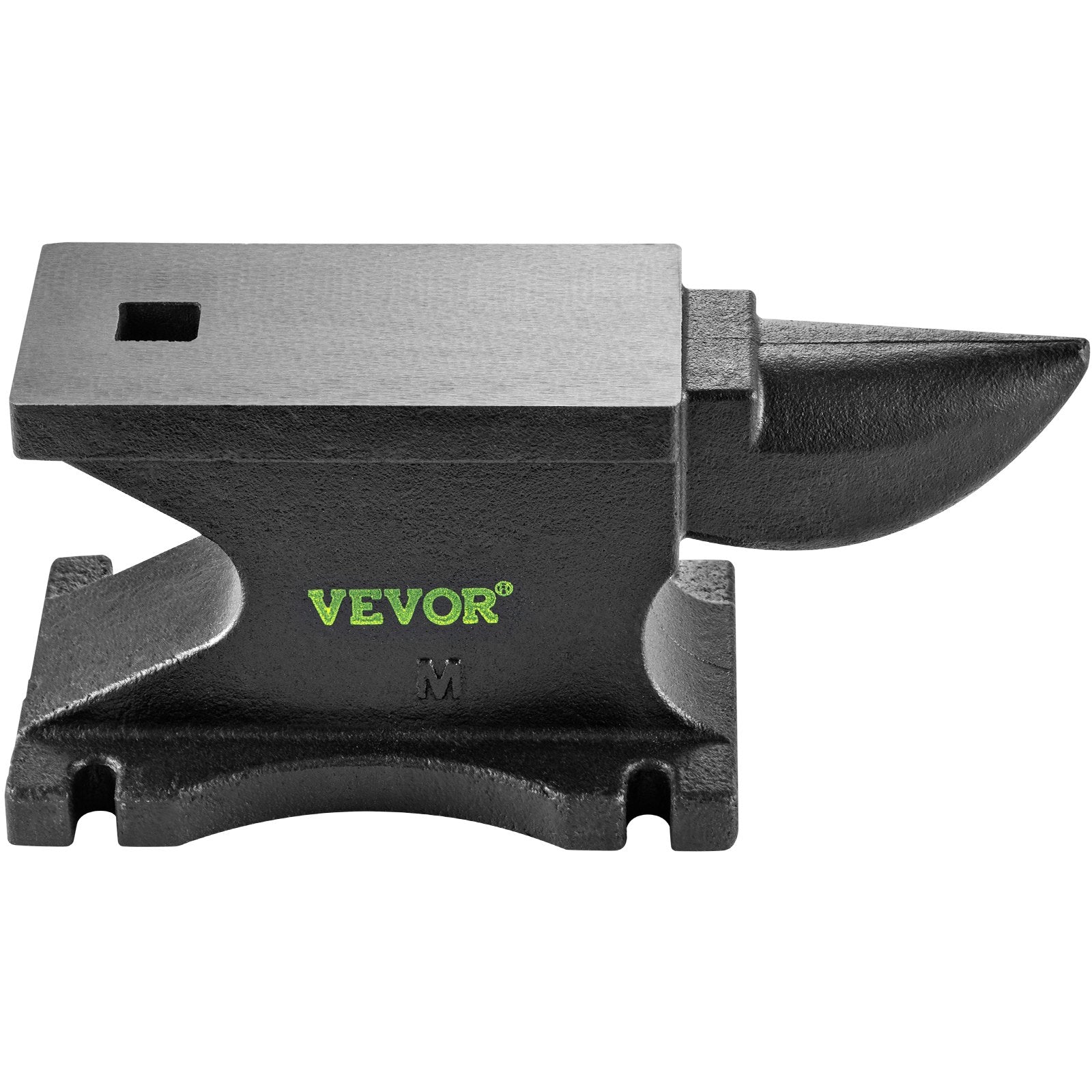 VEVOR Cast Iron Anvil, 55 Lbs(25kg)Single Horn Anvil with 8.6 x 4.1 inch Countertop and Stable Base, High Hardness Rugged Round Horn Anvil Blacksmith, for Bending, Shaping, Twisting 