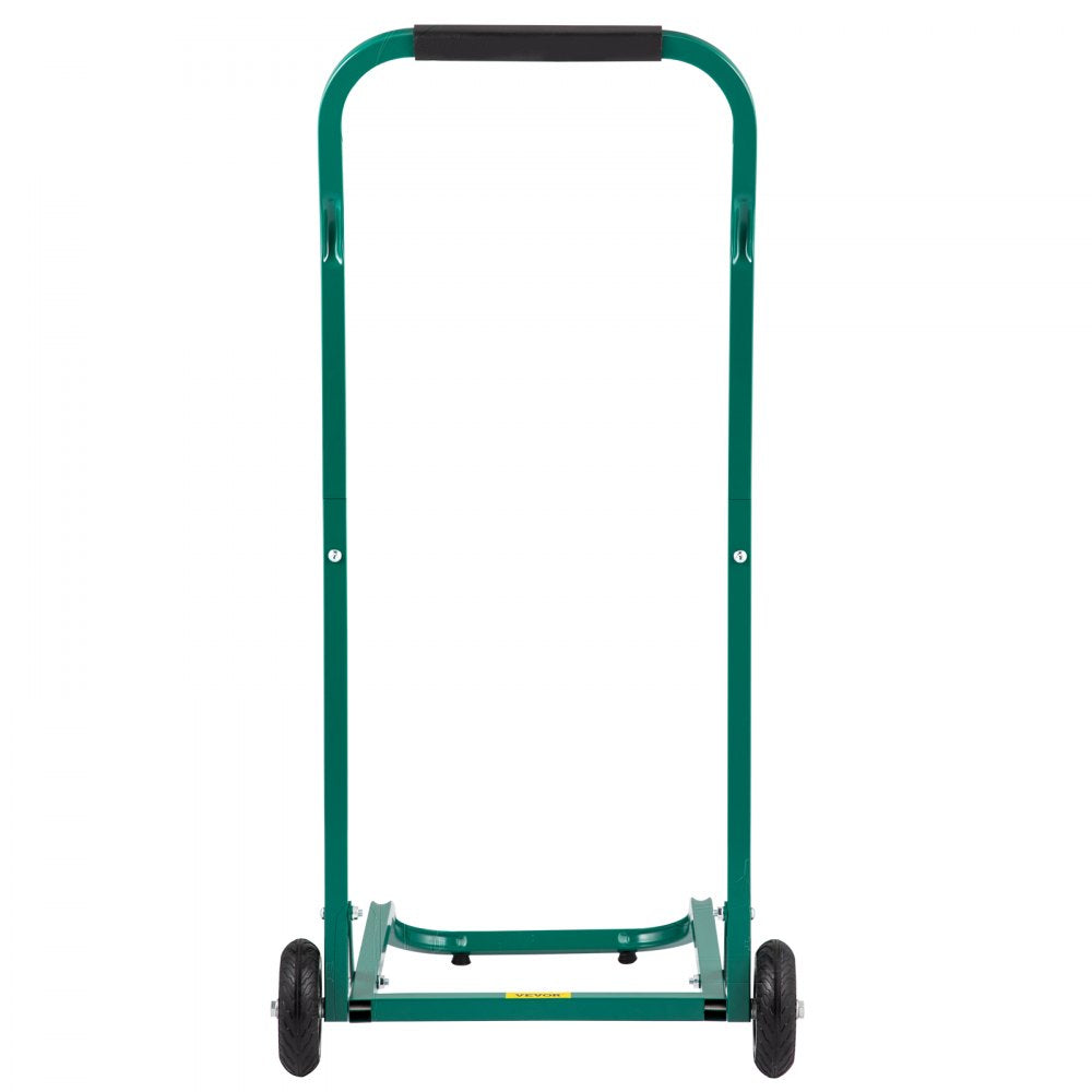 VEVOR Steel Recycling Cart, 220 lbs Load Capacity 22.8 x 15.7 Inch, 4 Wheels Moving Bin Cart, Easy Assembly & Weatherproof, Well-Built Hook-Type for Simple Recycle Bin and Recycle Caddy, Green 